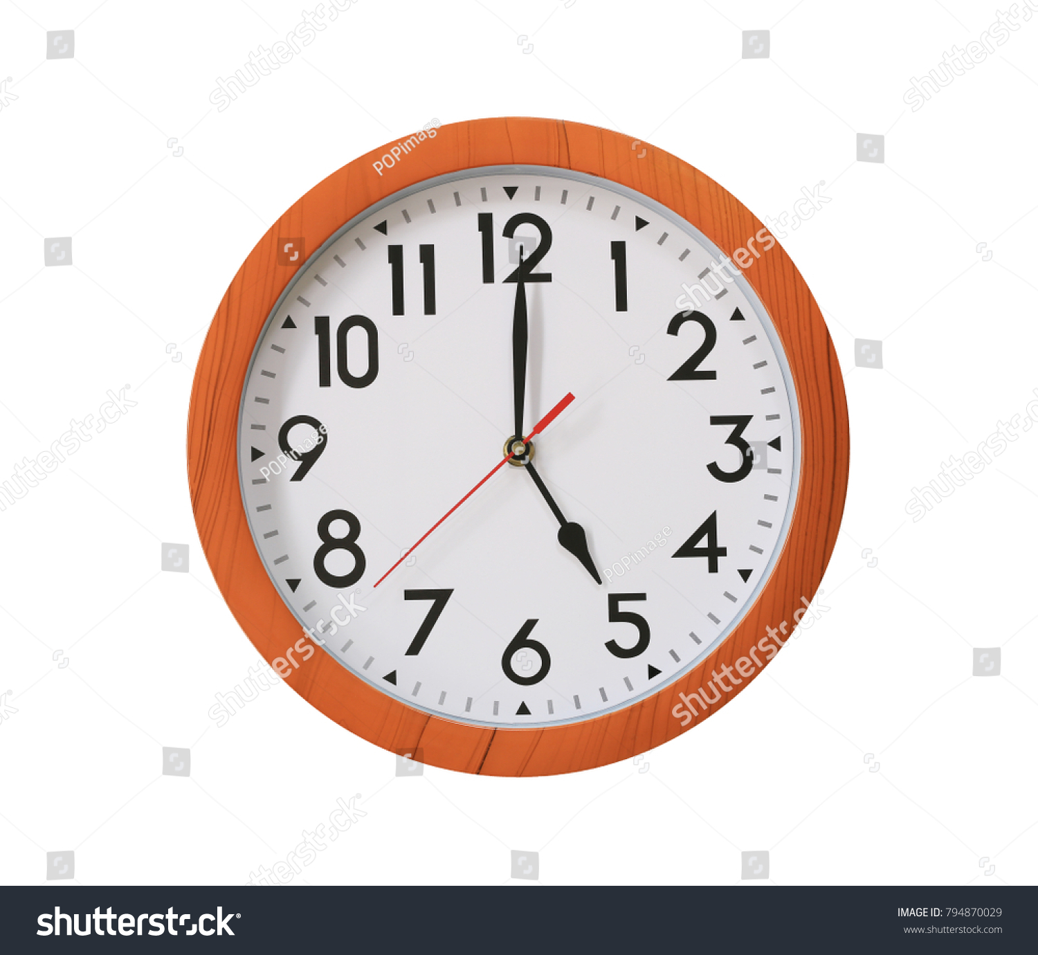 Clock Pattern Brown Wood Five Oclock Stock Photo 794870029 | Shutterstock