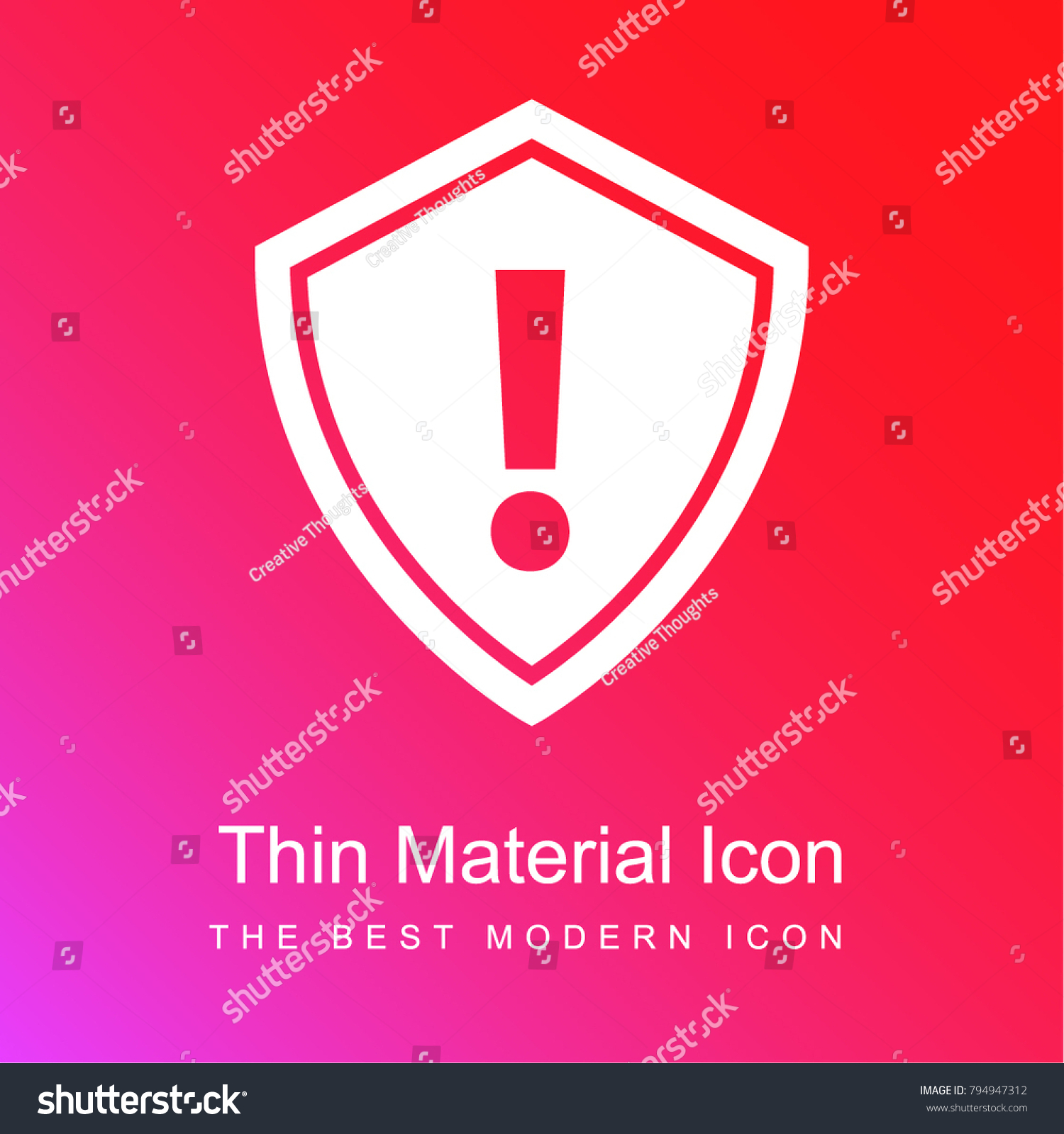 Security Alert Symbol Exclamation Sign Inside Stock Vector Royalty