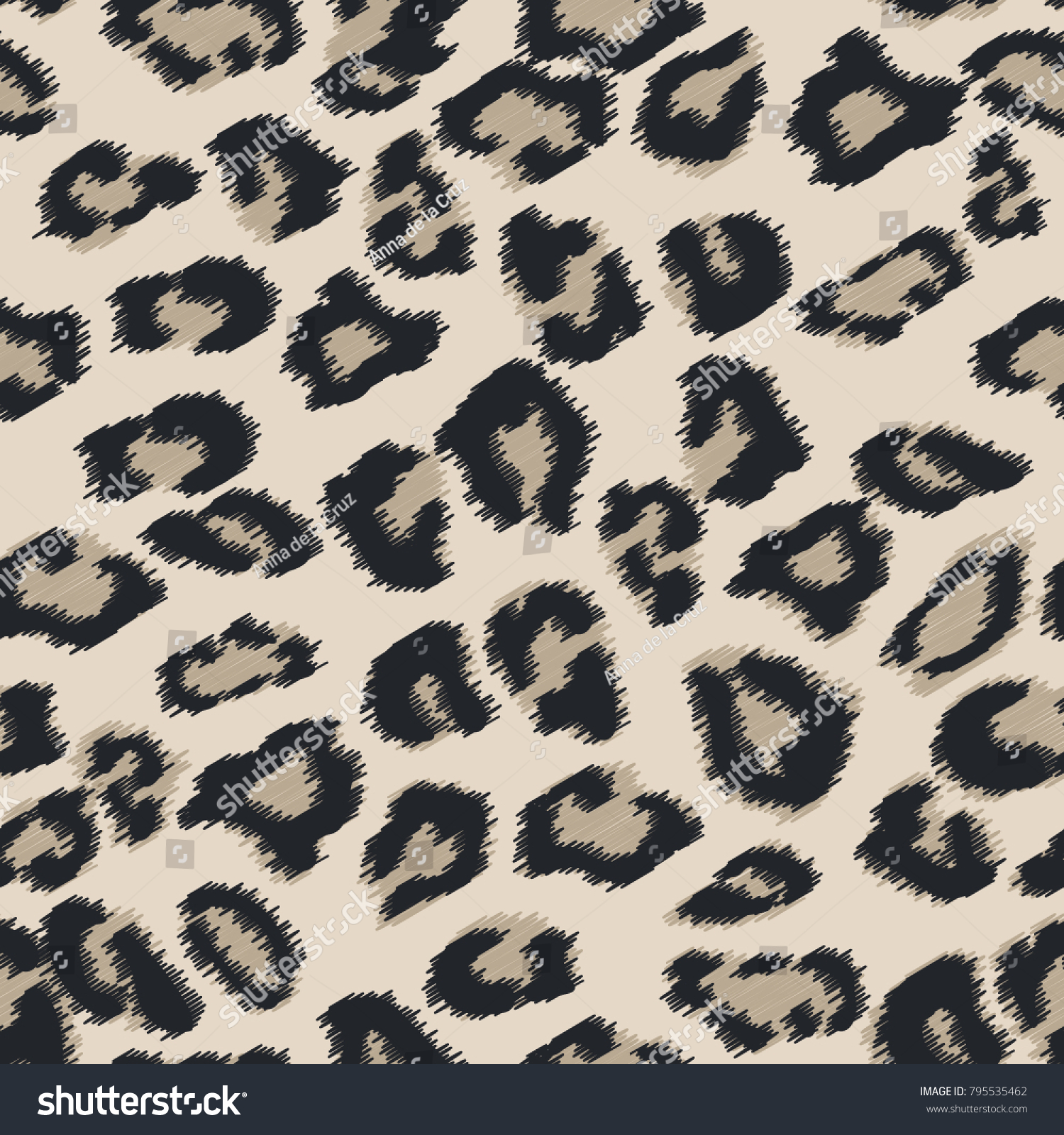 Seamless Leather Texture Cheetah Fur Texture Stock Vector (Royalty Free ...