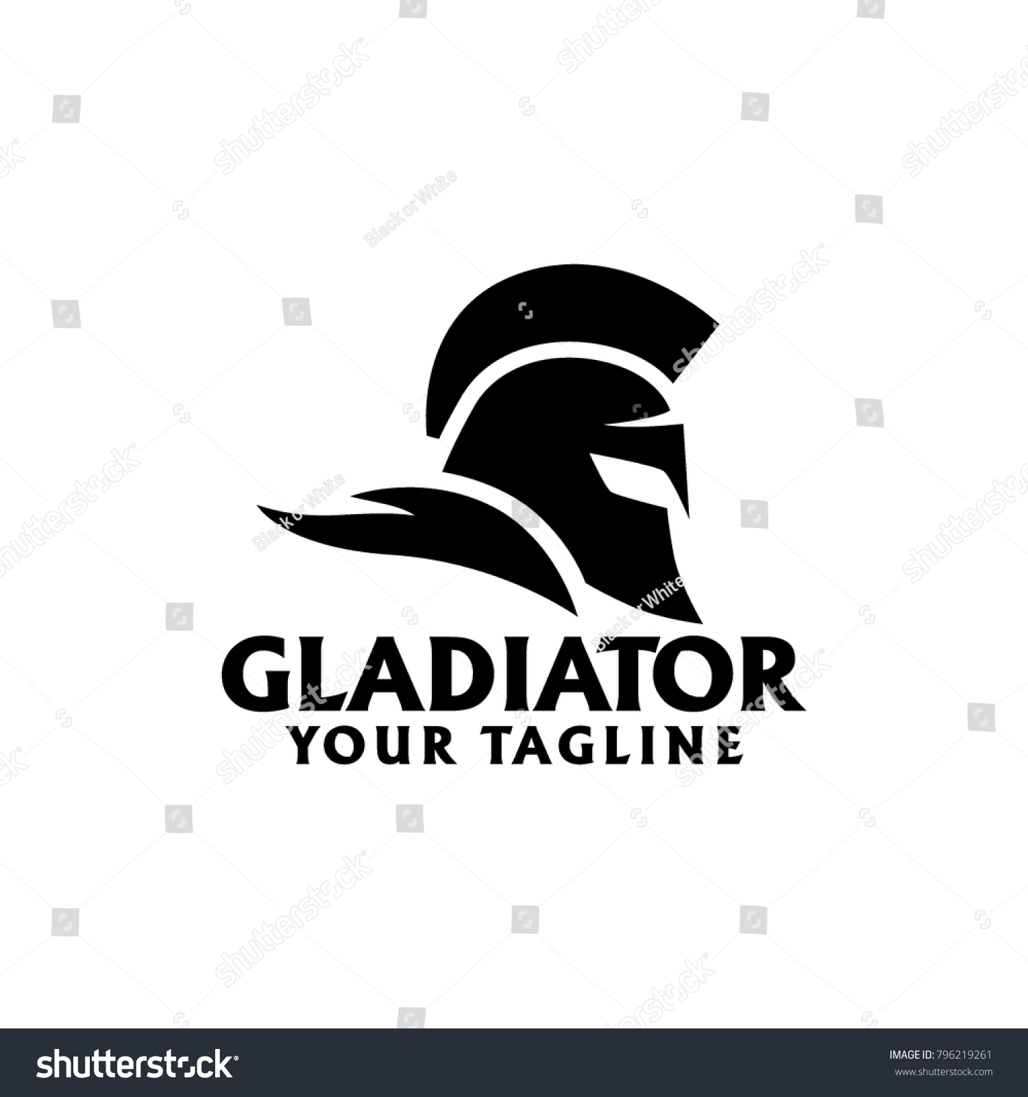 Gladiator Logo Design Stock Vector (Royalty Free) 796219261 | Shutterstock