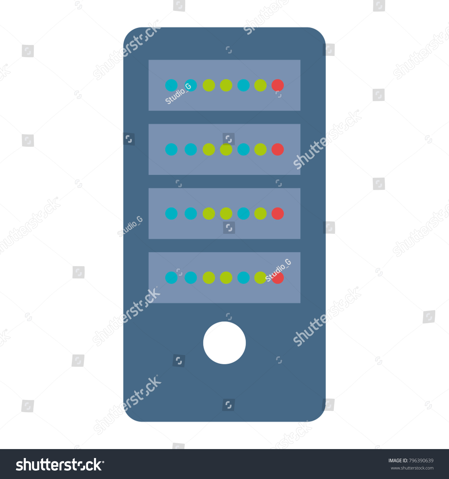 Data Server Computer Icon Stock Vector (Royalty Free) 796390639 ...