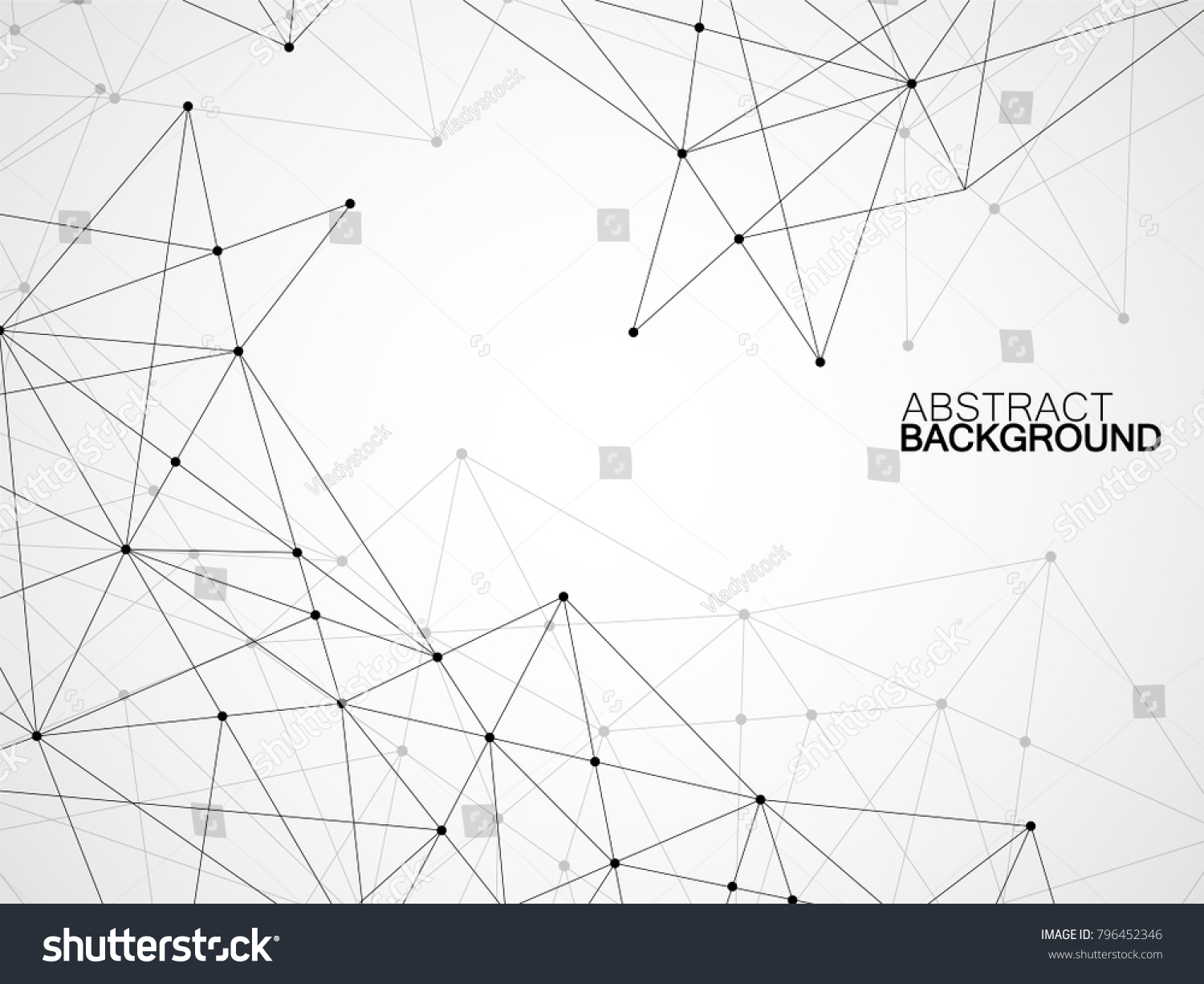 Abstract Geometric Background Connecting Dots Lines 库存矢量图（免版税）796452346 ...