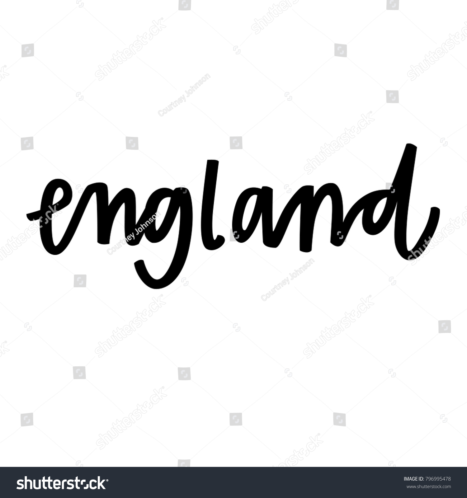 England Hand Lettering Stock Vector (Royalty Free) 796995478 | Shutterstock