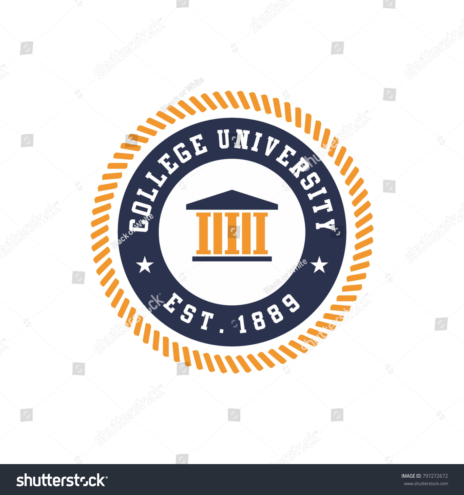 University Logo Design Stock Vector (Royalty Free) 797272672 | Shutterstock