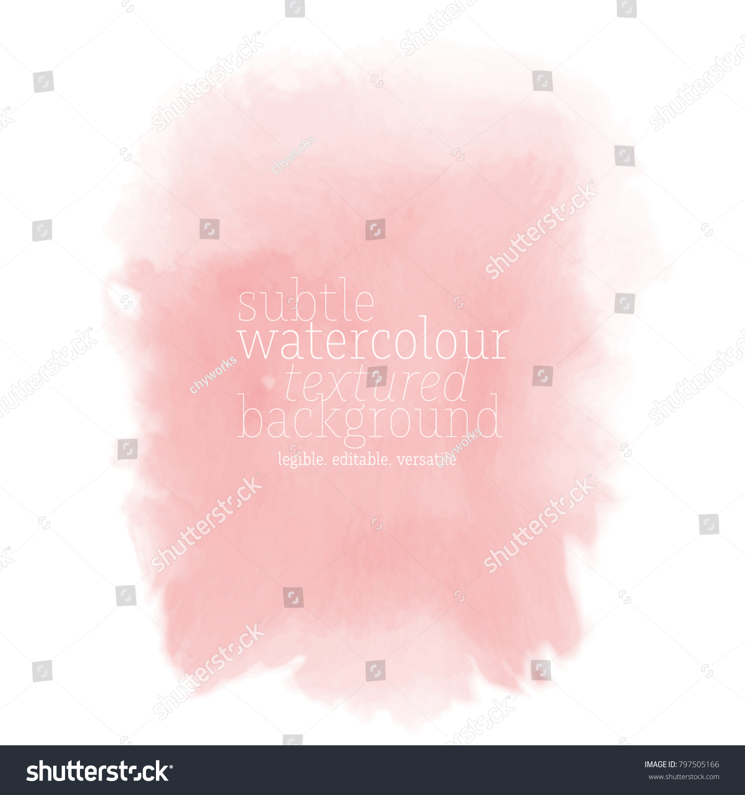 Pink Watercolor Rectangle Stain Stock Vector (Royalty Free) 797505166 ...