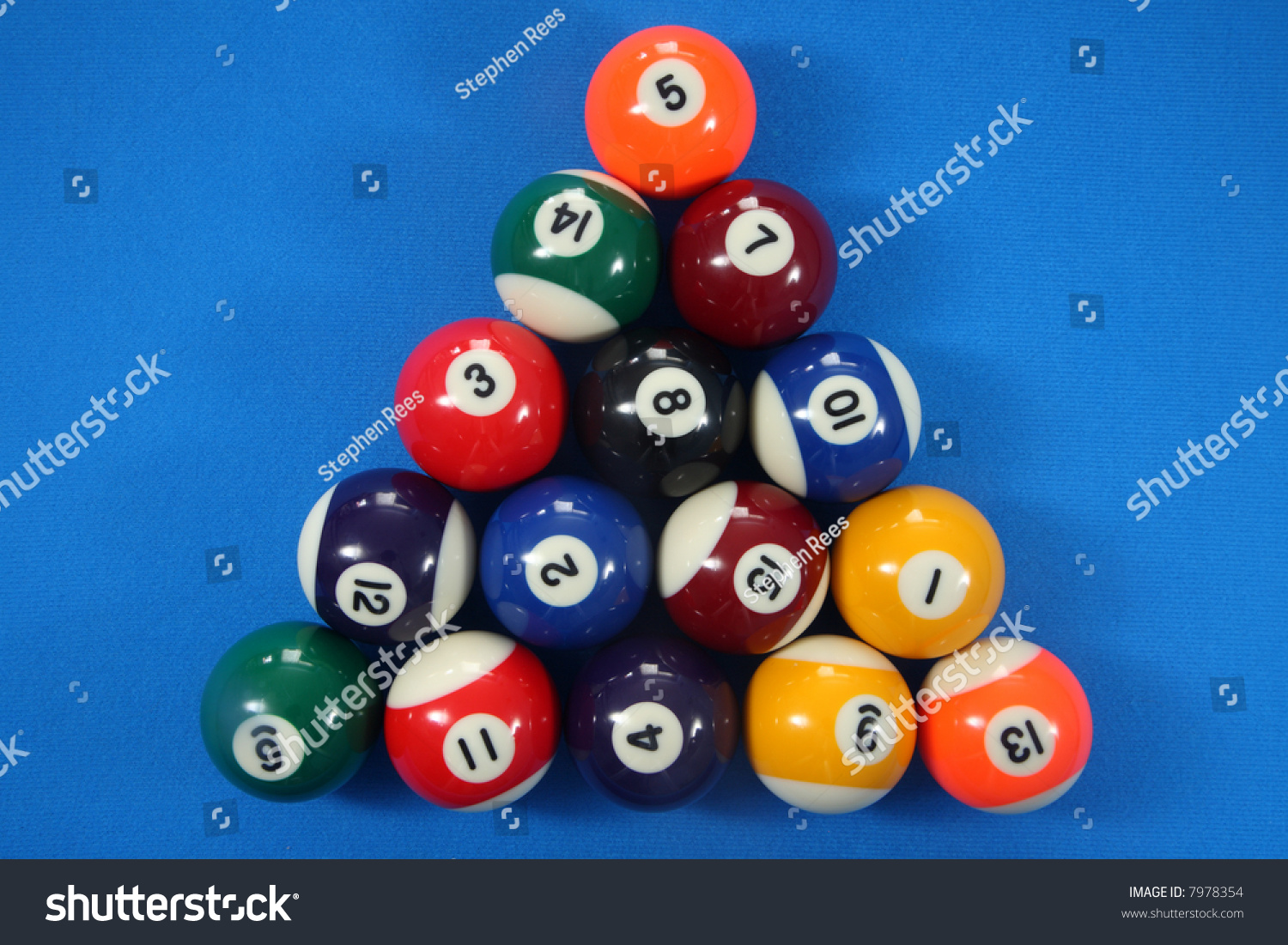 1 5/8Inch 3316487682422 BALL Economy Spots & Stripes Small Pool Balls & Triangle 