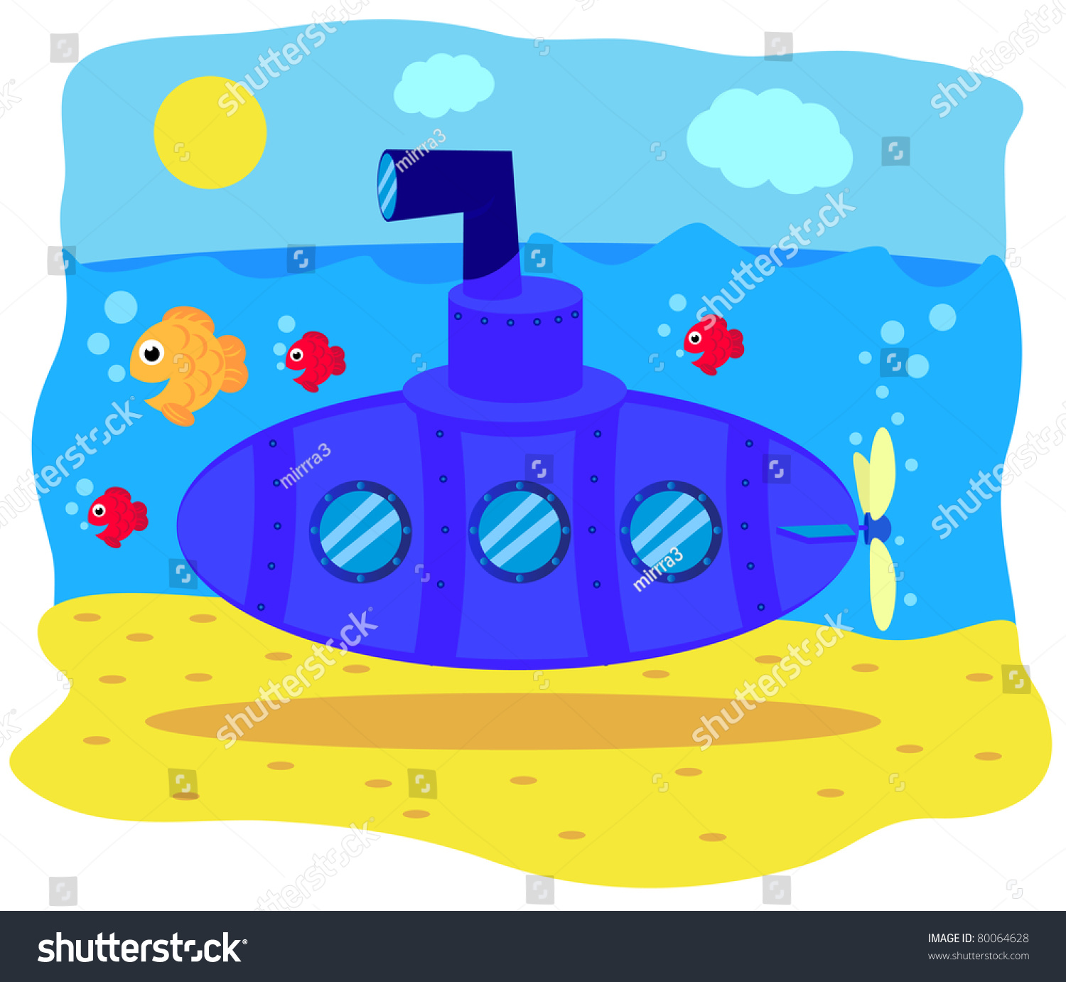 Рисуем подводную лодку