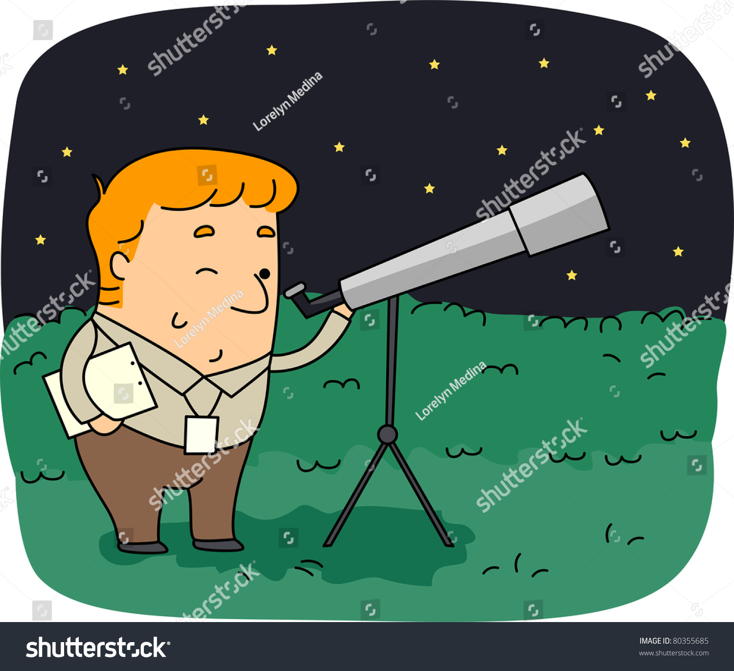 Иллюстрация ученого астронома