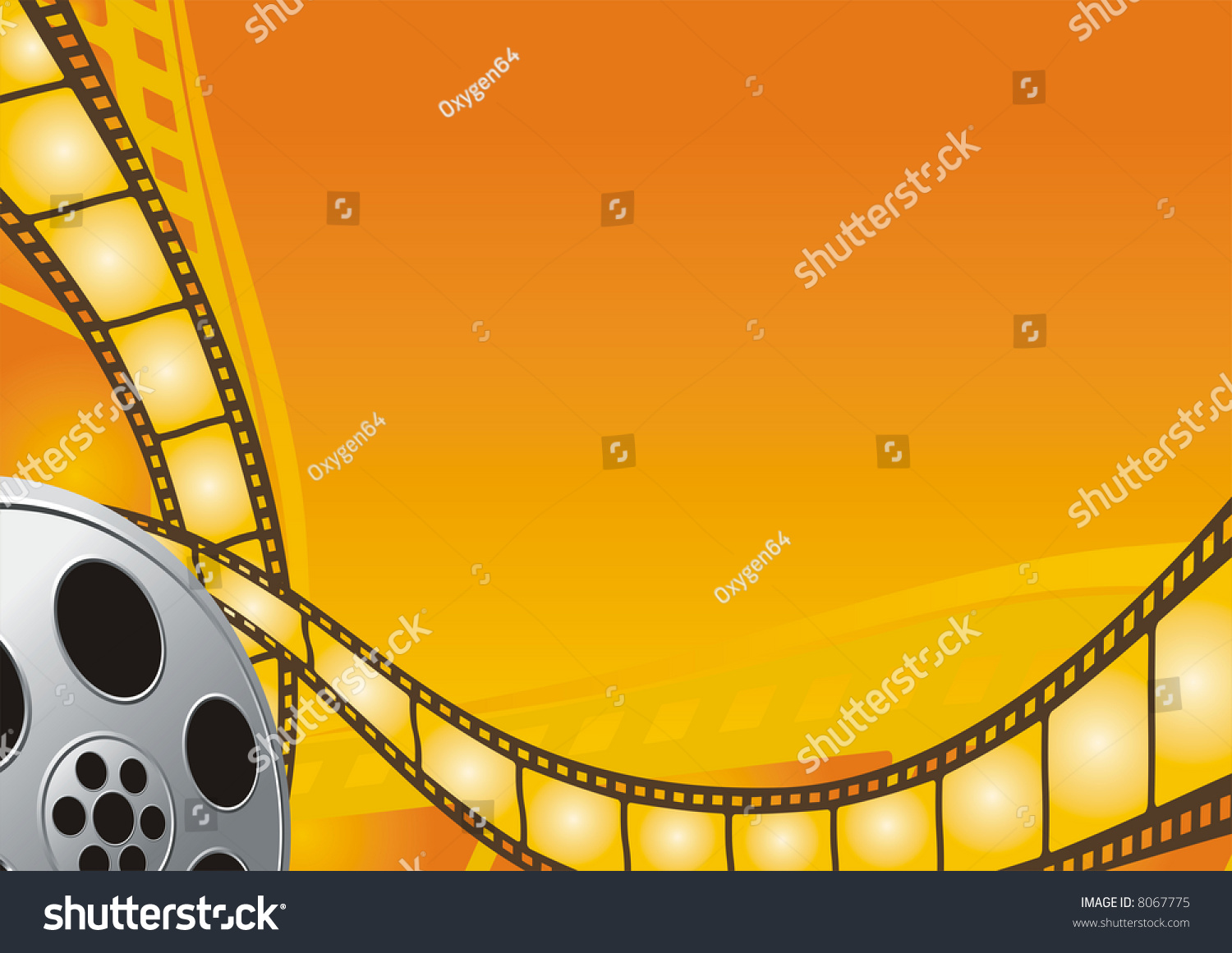 Cinema Theme Background Stock Vector (Royalty Free) 8067775 | Shutterstock