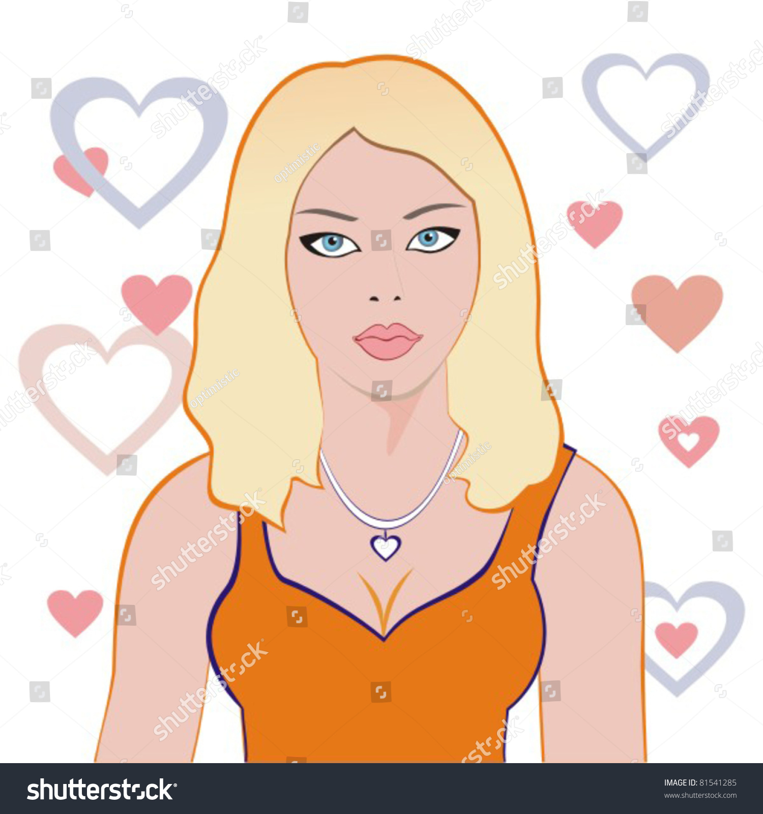 Vector Illustration Sexy Girl Stock Vector Royalty Free 81541285 Shutterstock 0274