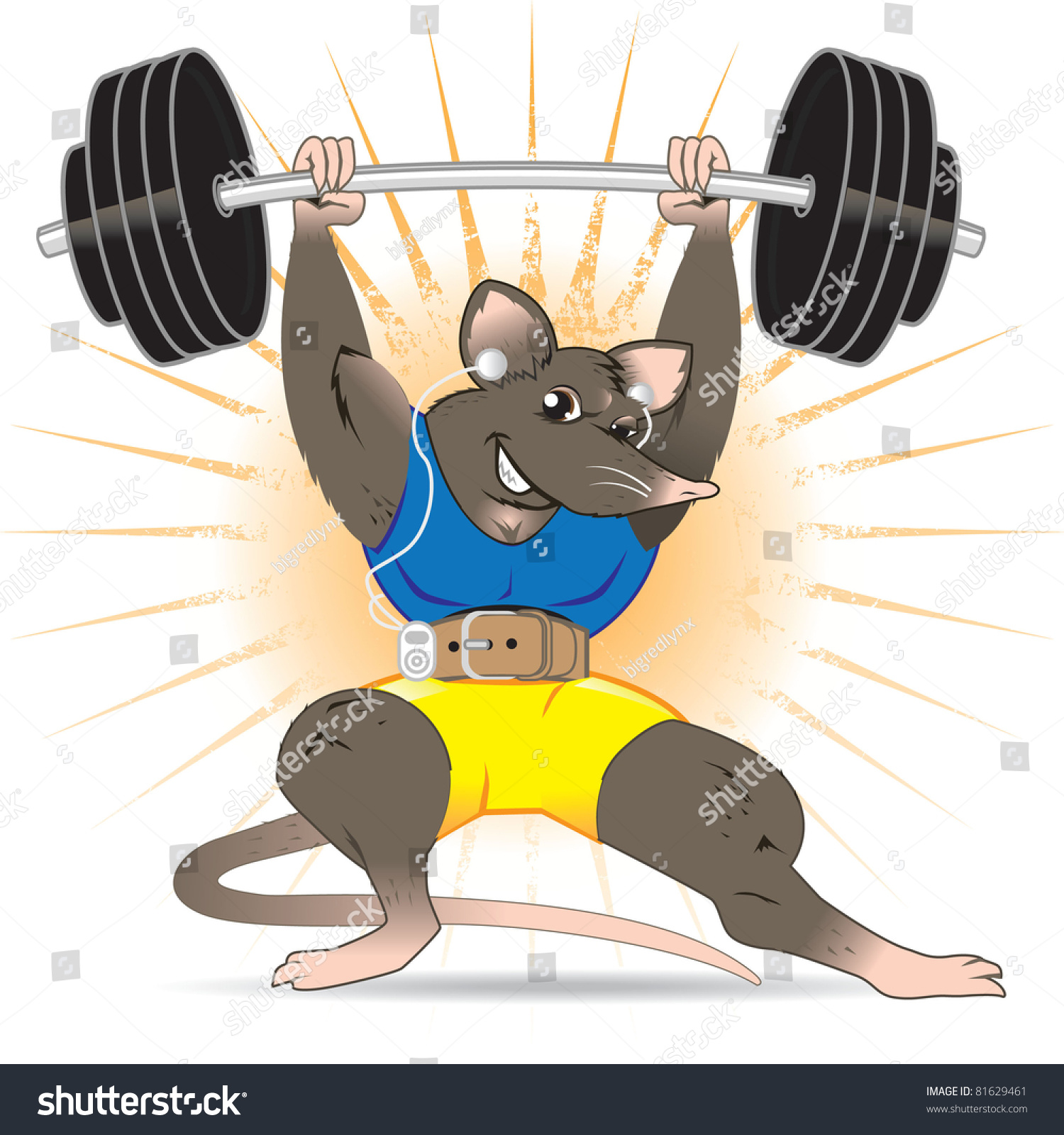 Gym Rat: vector de stock (libre de regalías) 81629461 Shutterstock.