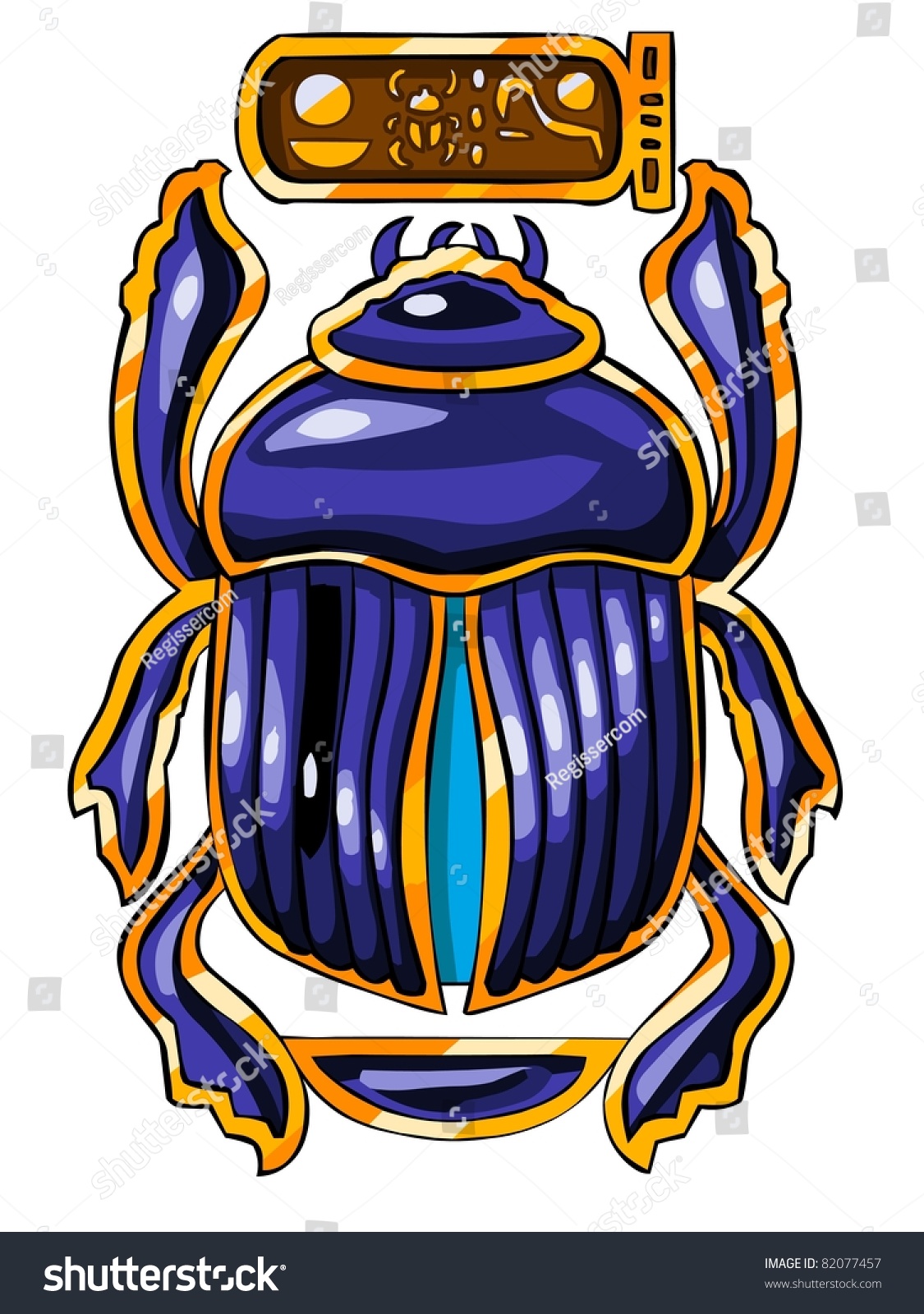 Egyptian Sacred Symbol Scarab Stock Illustration 82077457 | Shutterstock