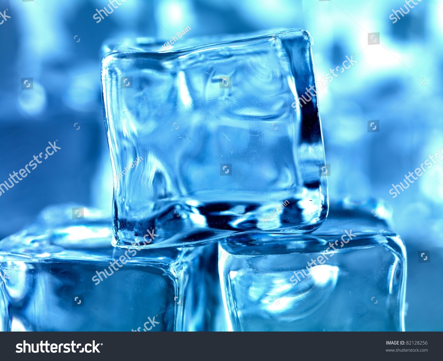 Frozen Ice Cubes Isolated On Kitchen Stock Photo 82128256 | Shutterstock