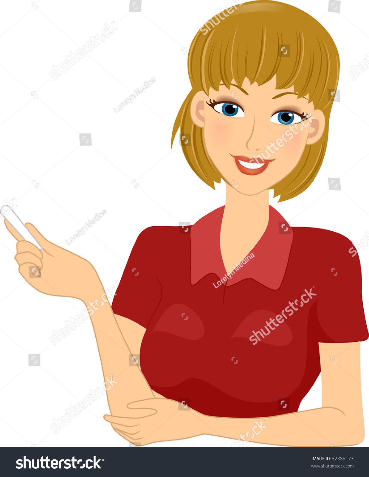 Illustration Teacher Holding Chalk Stock Vector Royalty Free 82385173 Shutterstock 9894