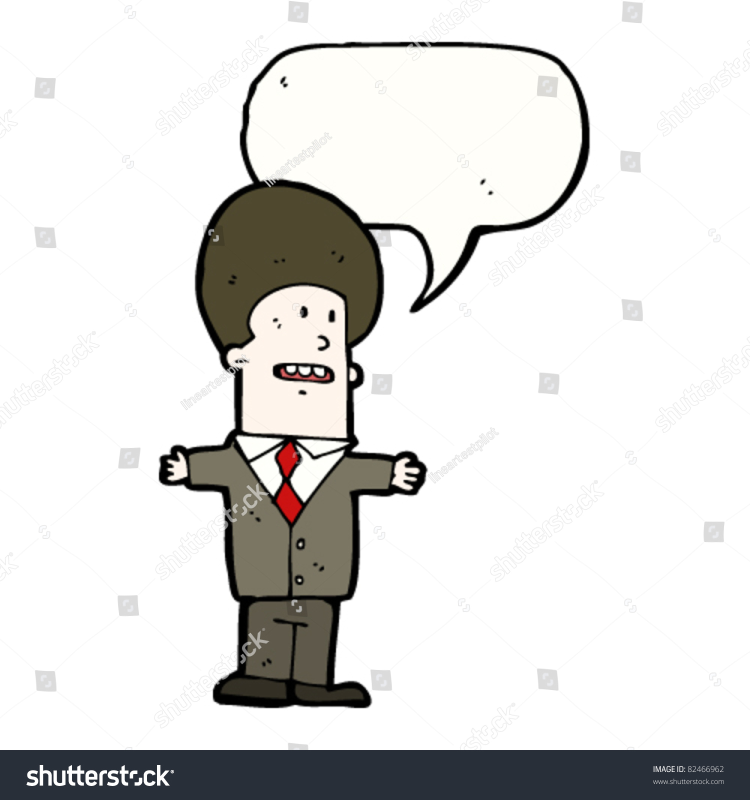 man giving presentation cartoon