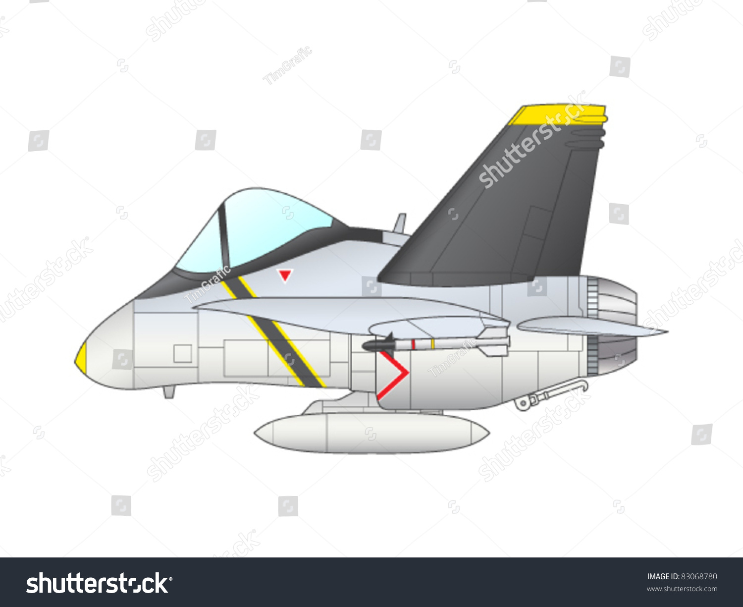 F18 Stock Vector (Royalty Free) 83068780 | Shutterstock