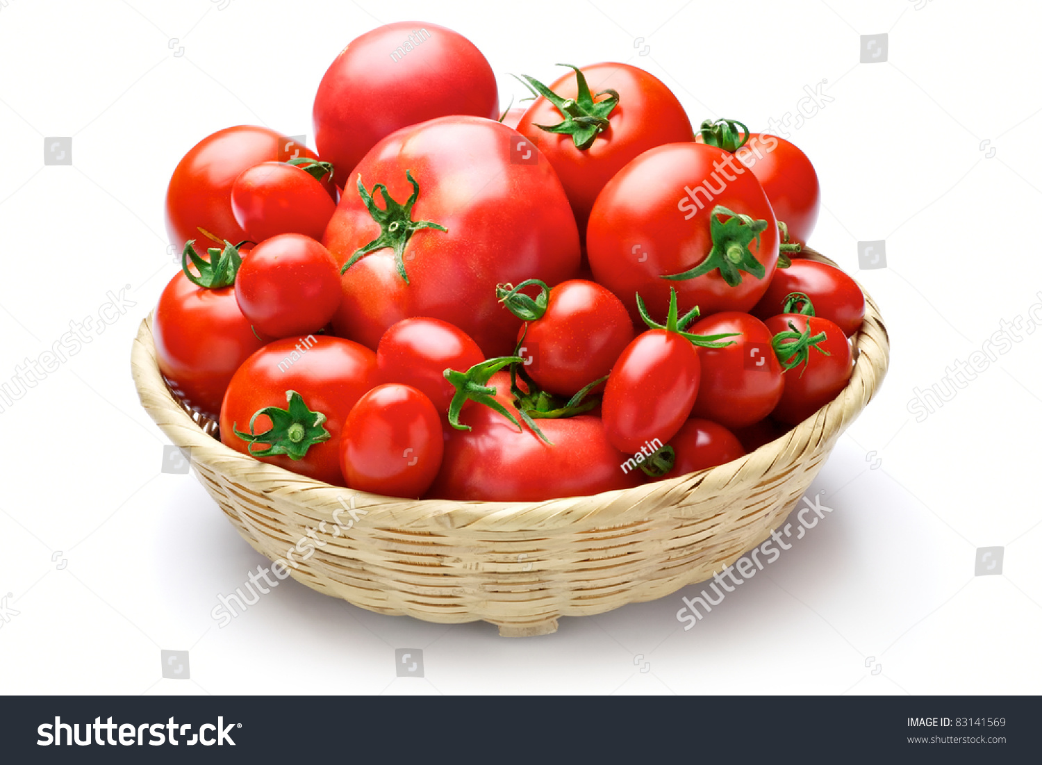 Корзина с помидорами