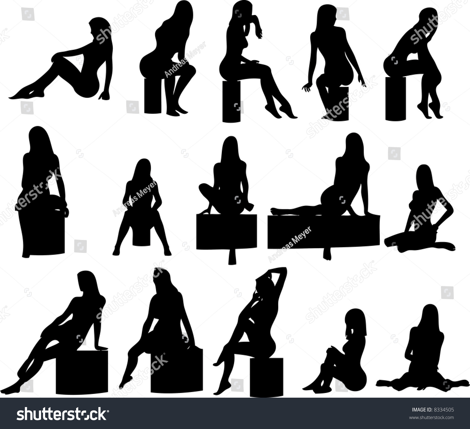 Illustration Sexy Woman Silhouettes Vector De Stock Libre De Regalías 8334505 Shutterstock 3829