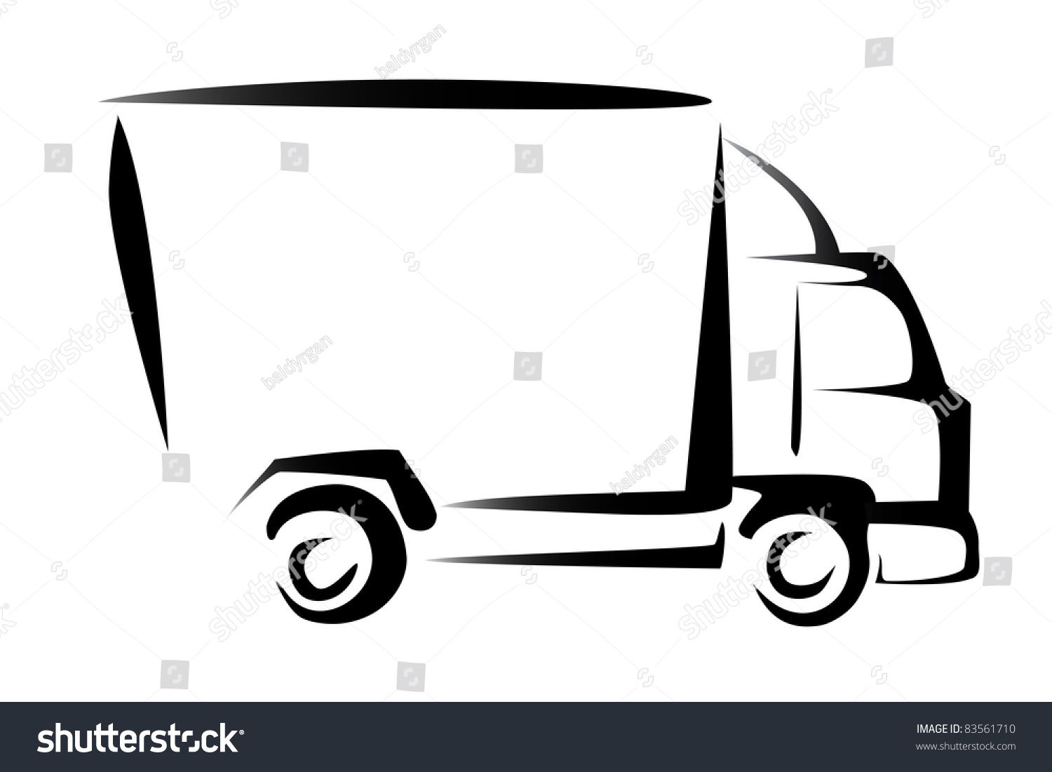 Лого грузовик сбоку
