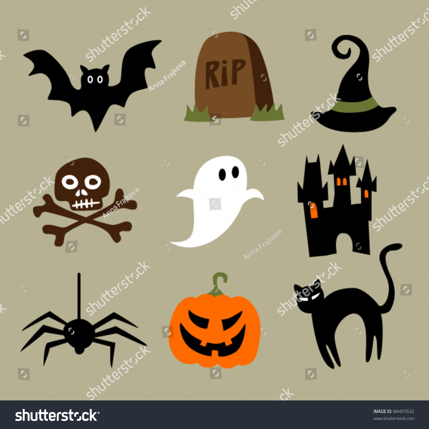 Простые рисунки на Хэллоуин