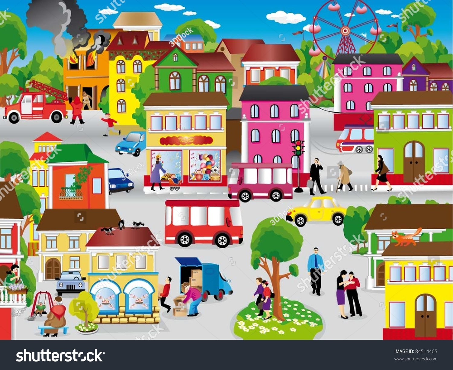 Изображение города для детей