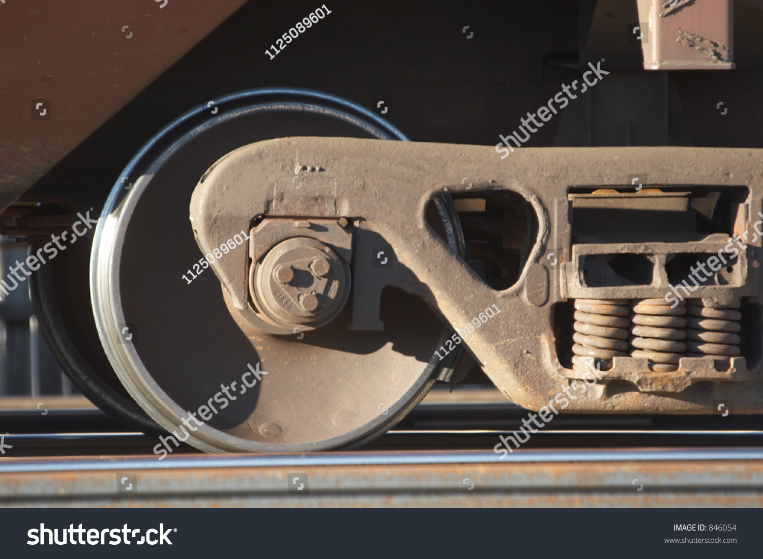 Train Wheels On Track Stock Photo 846054 | Shutterstock