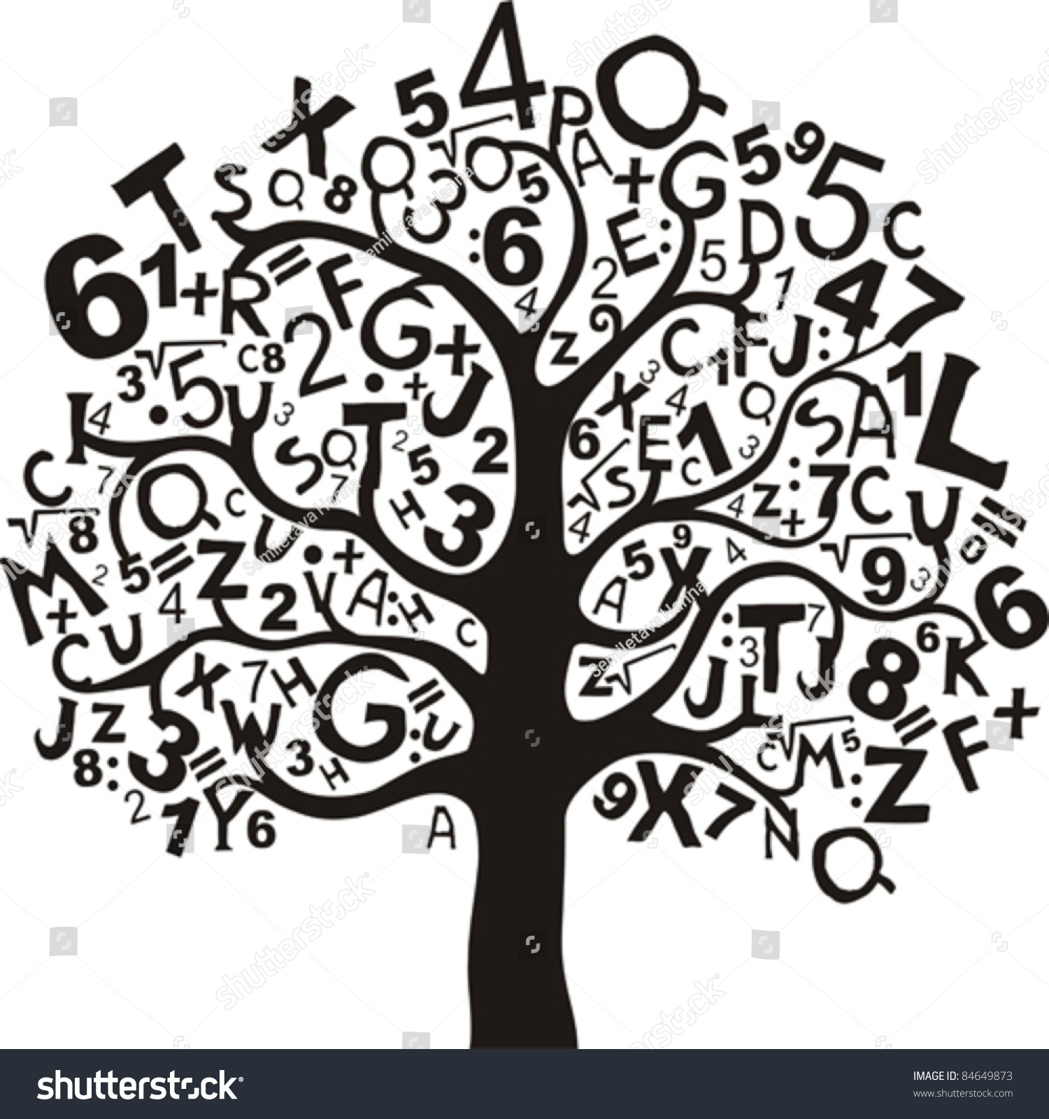 дерево с цифрами картинки
