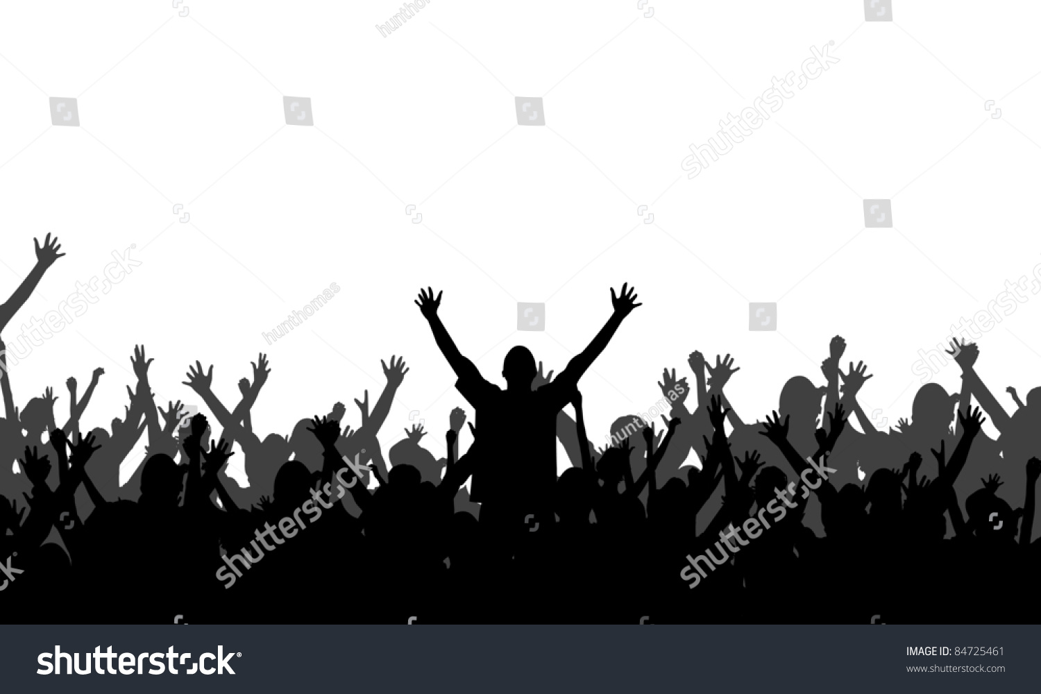 Party People Silhouettes Vector Background Stock Vector (Royalty Free ...