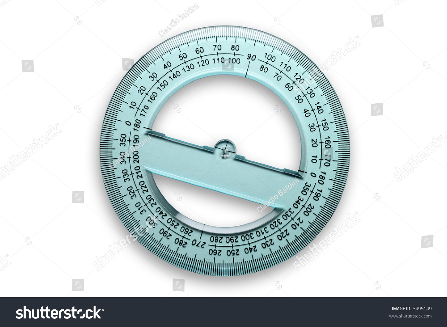 360 Degrees Protractor Stock Photo 8495149 Shutterstock   Stock Photo  Degrees Protractor 8495149 