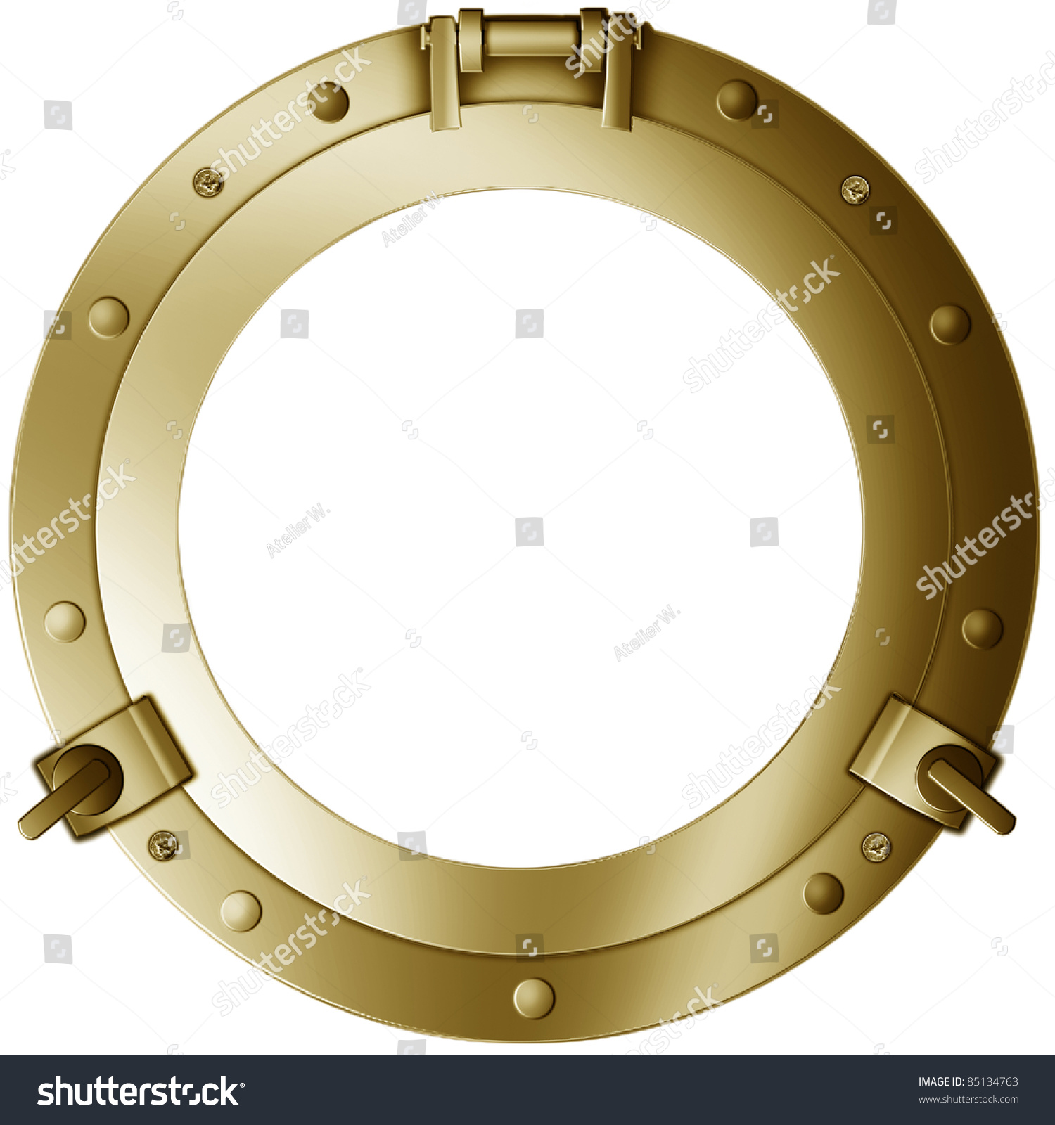 Bullauge Aus Messing Stock Illustration 85134763 | Shutterstock