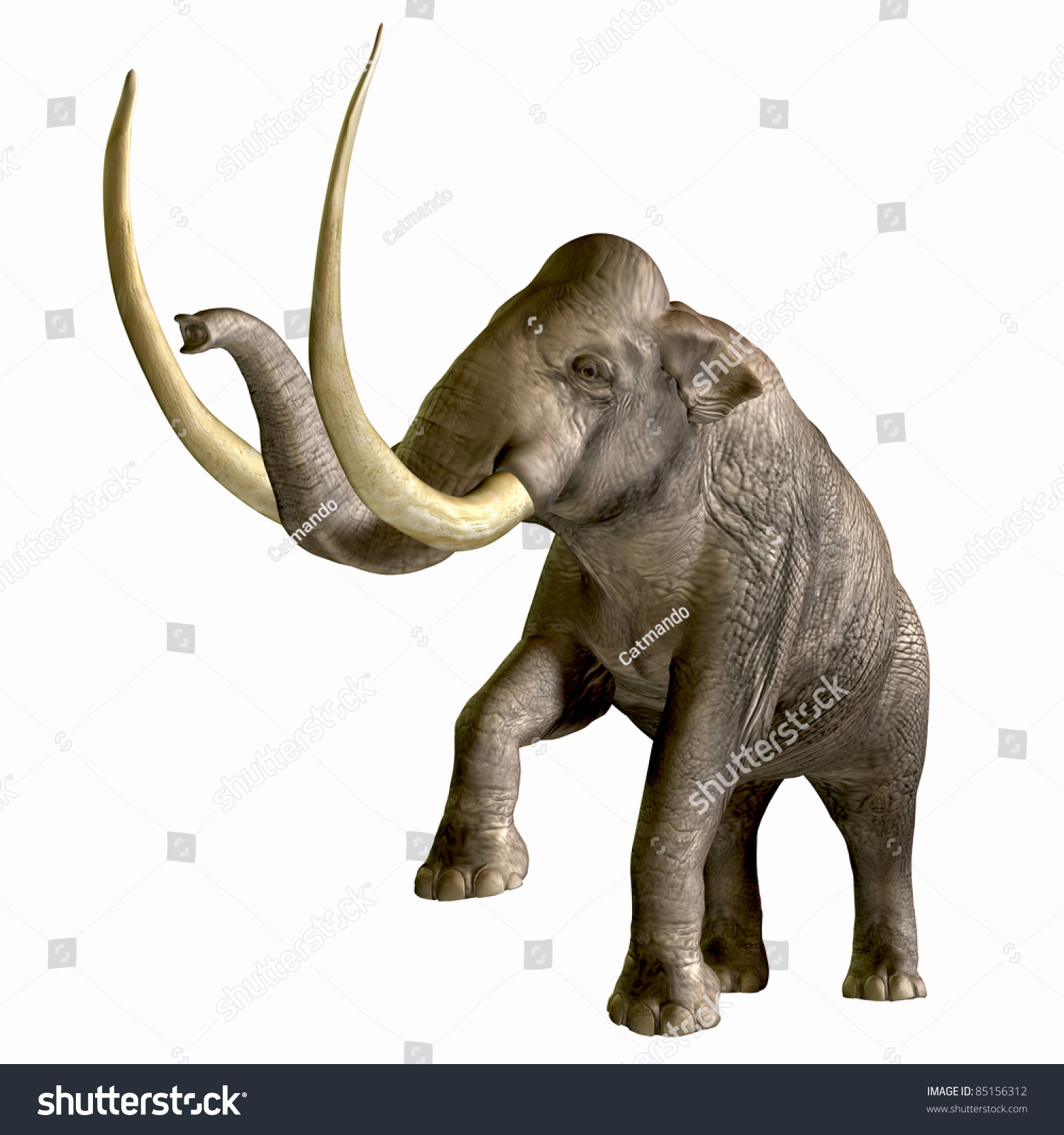 Columbian Mammoth 01 Columbian Mammoth One Stock Illustration 85156312 ...