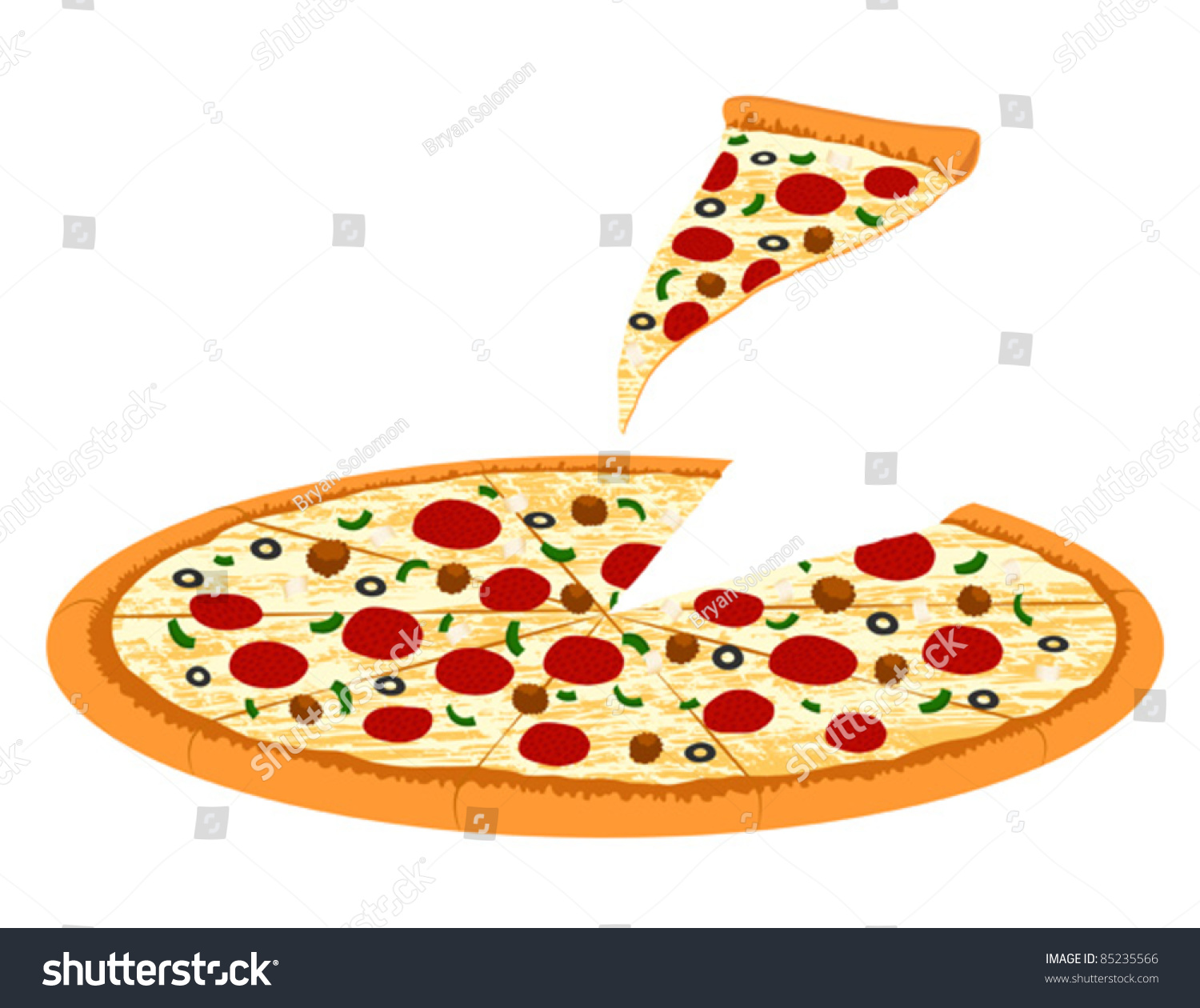 slice of supreme pizza