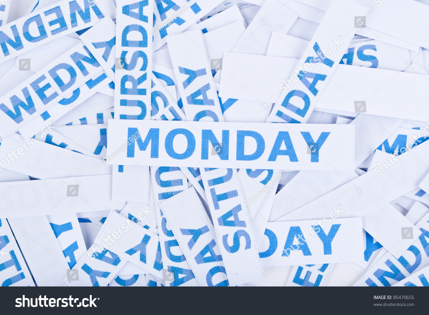 Monday Word Texture Background Stock Photo 85470655 | Shutterstock