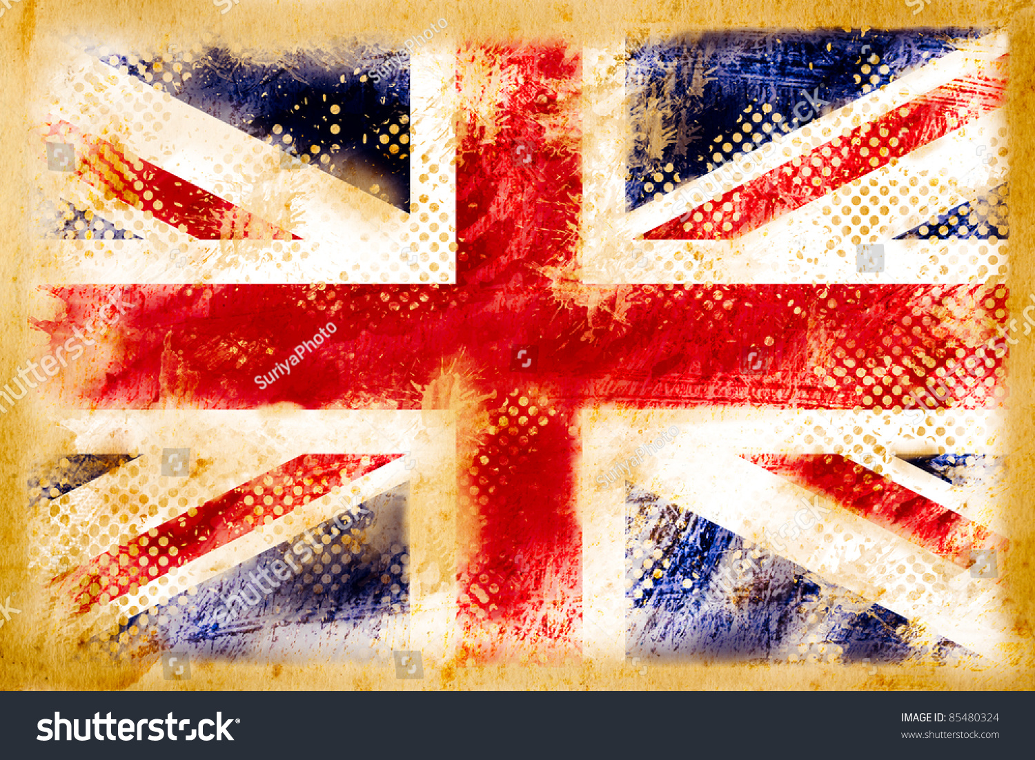 Флаг Британии гранж