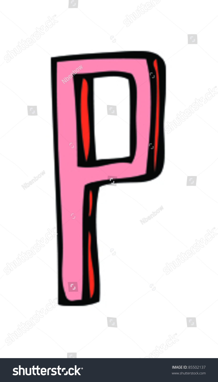 Drawing Letter P Stock Vector (Royalty Free) 85502137 | Shutterstock