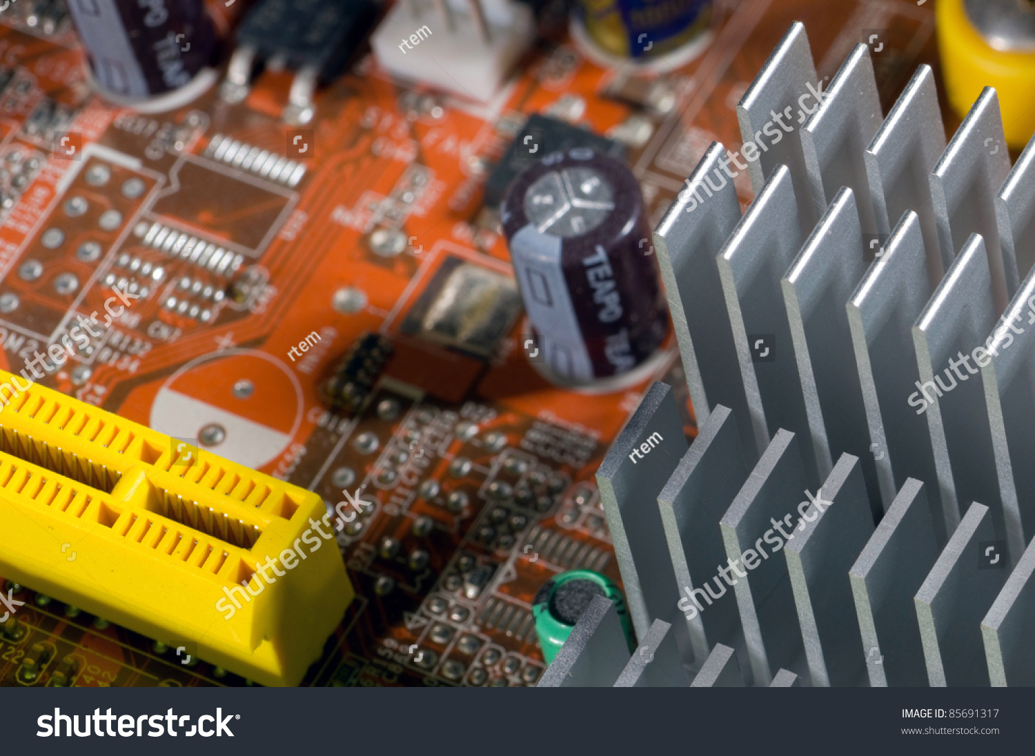 Electrical Circuit Devices Designed Personal Computer Stock Photo ...