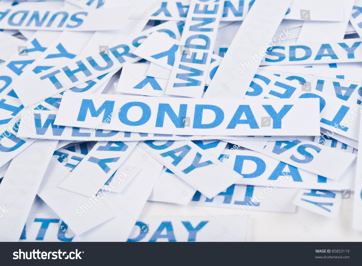 Monday Word Texture Background Stock Photo 85853119 Shutterstock