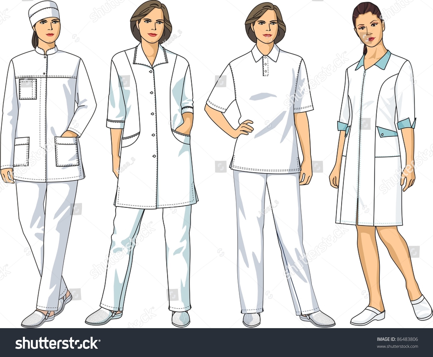 Медицинский халат иллюстрация