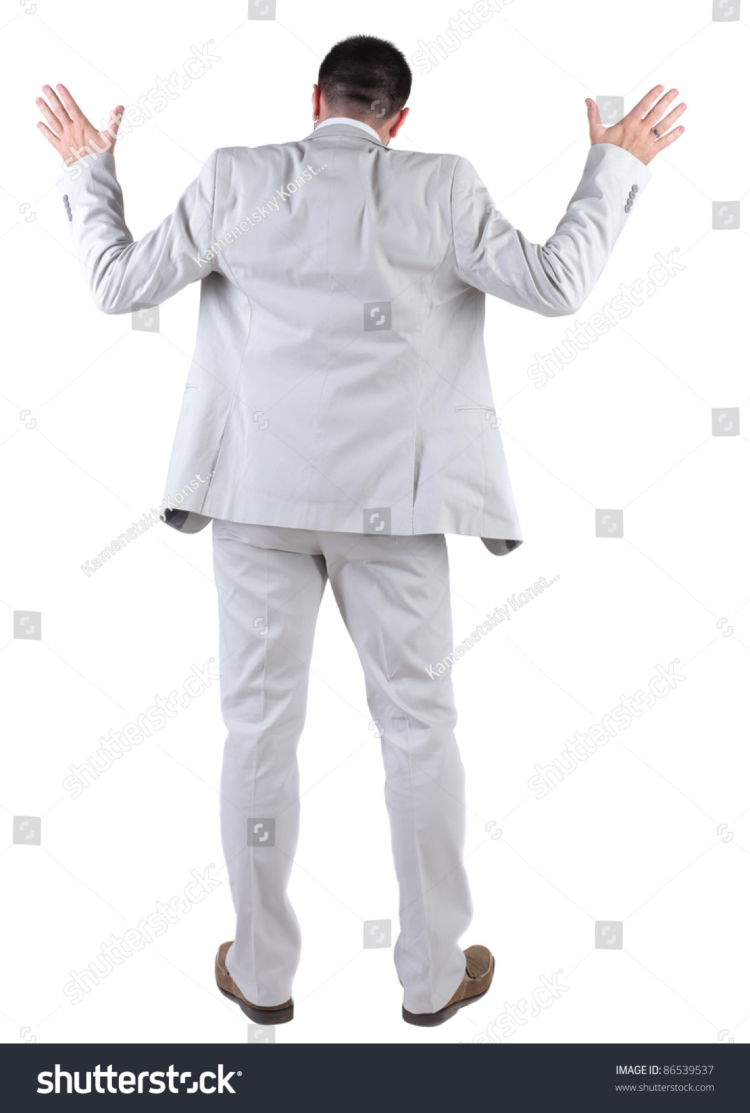 Back View Thinking Young Business Man Stock Photo 86539537 | Shutterstock