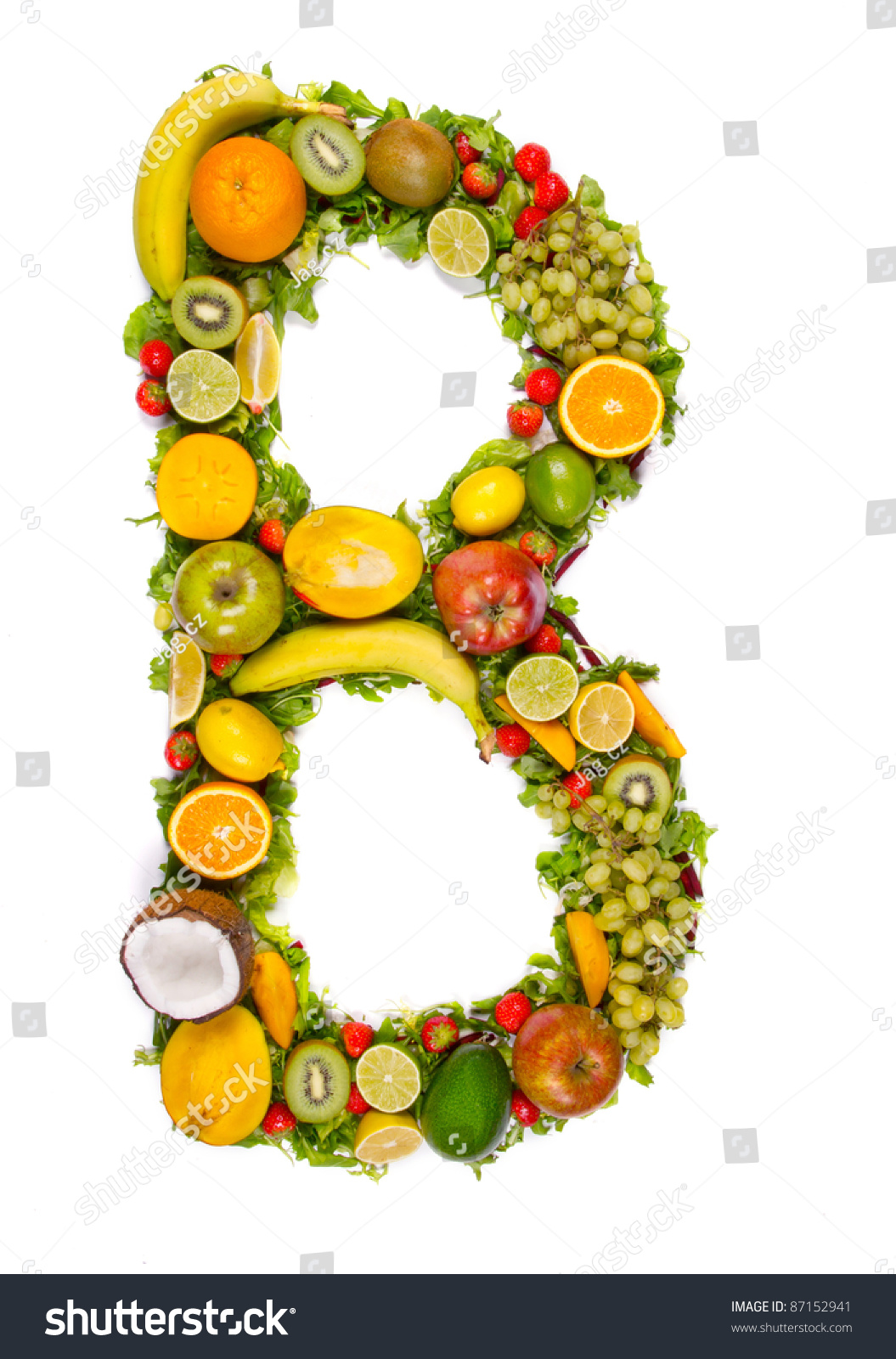 Fruit Alphabet Letter B Stock Photo 87152941 | Shutterstock