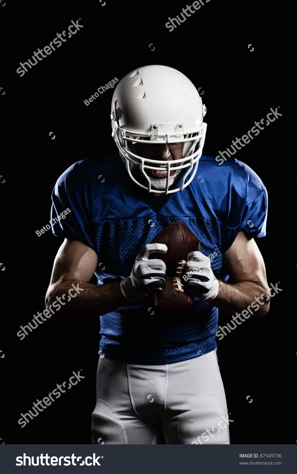 Angry Football Player Stock Photo 87549736 | Shutterstock