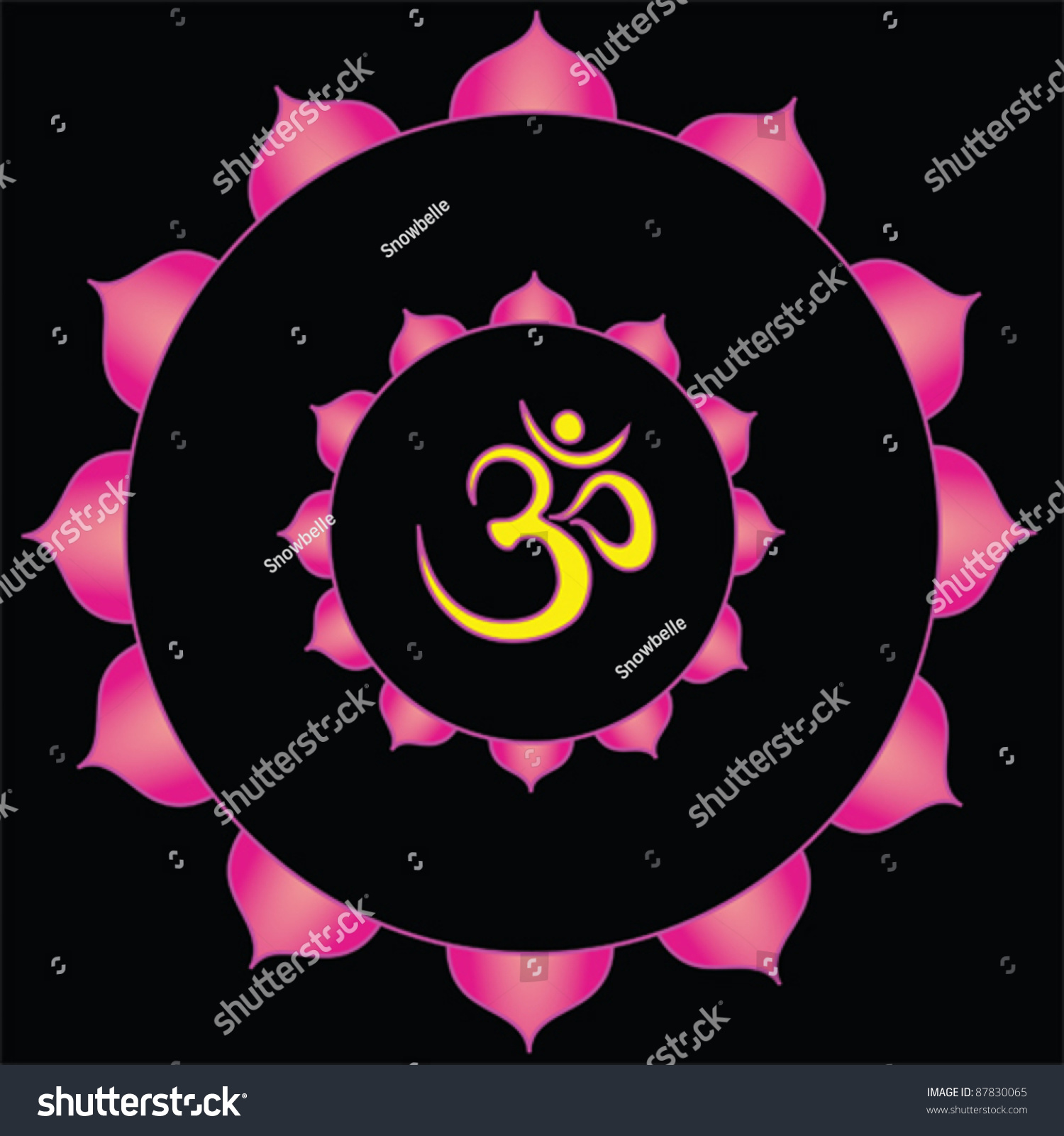 Aum Vector Stock Vector Royalty Free 87830065 Shutterstock