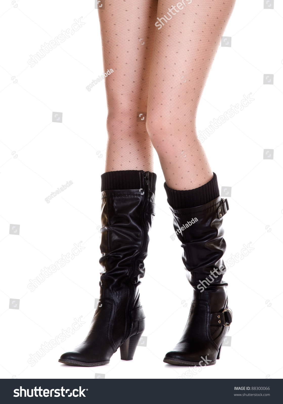 Sexy Legs Black Boots库存照片88300066 Shutterstock