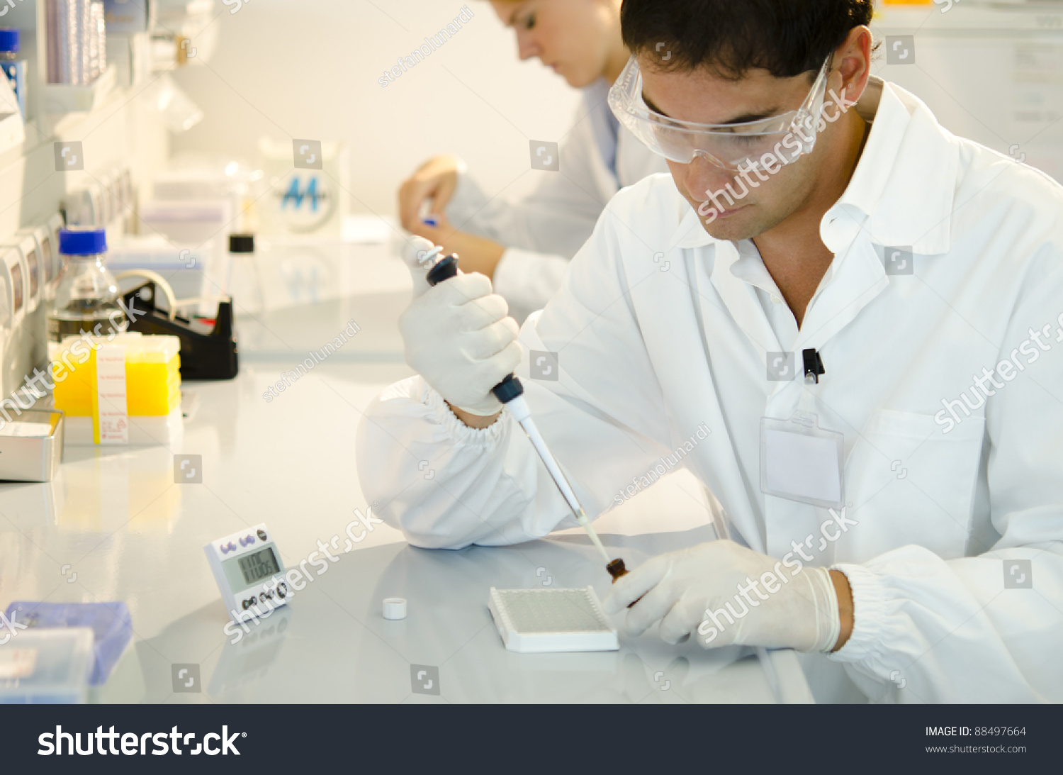 Two Young Researchers Work Stock Photo 88497664 | Shutterstock