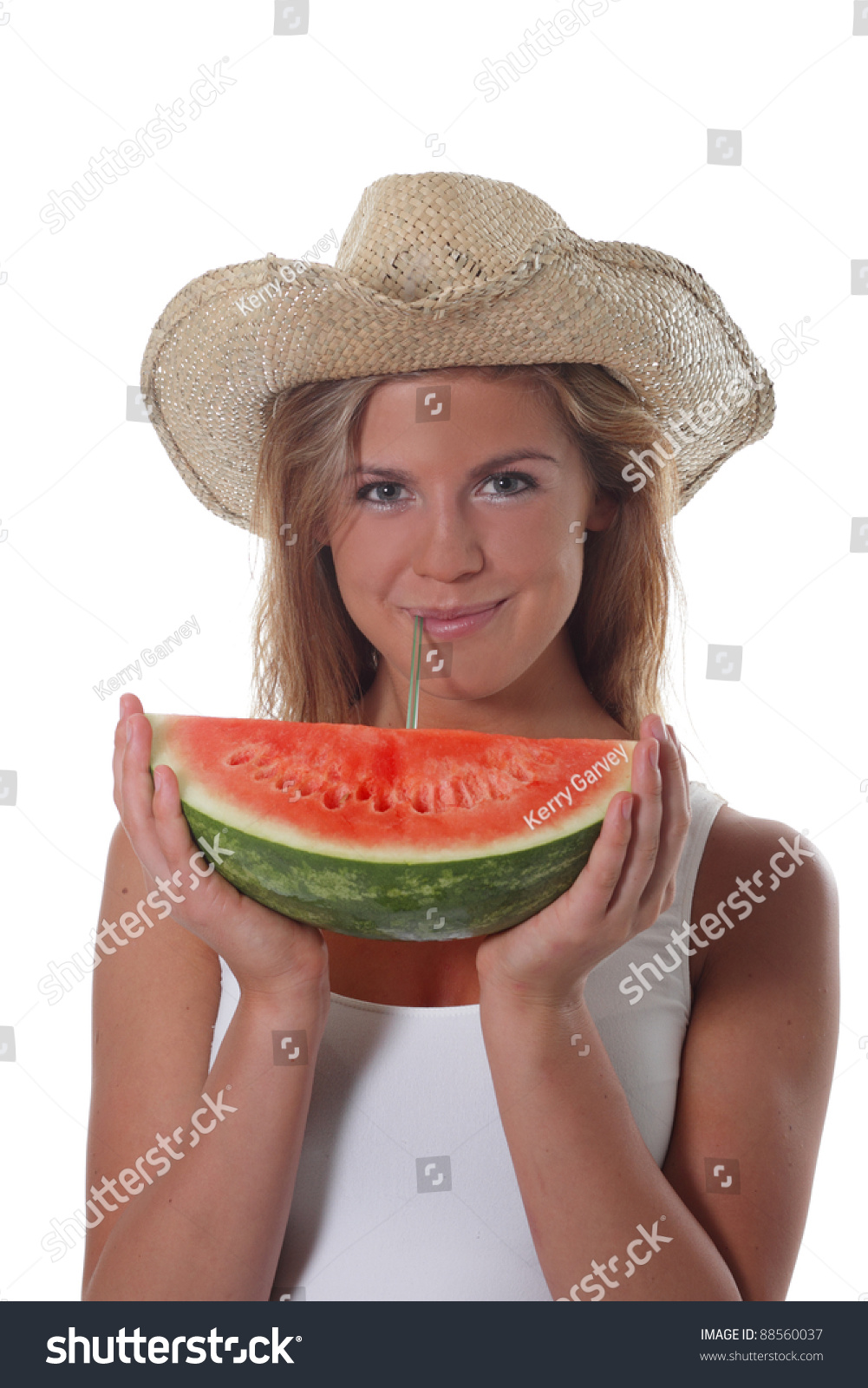 watermelon cowboy hat