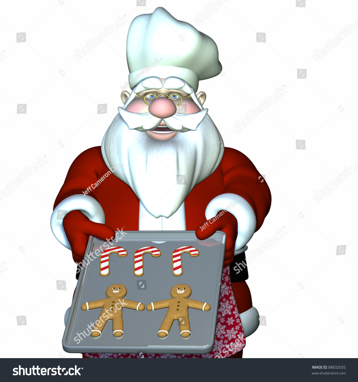 santa chef hat