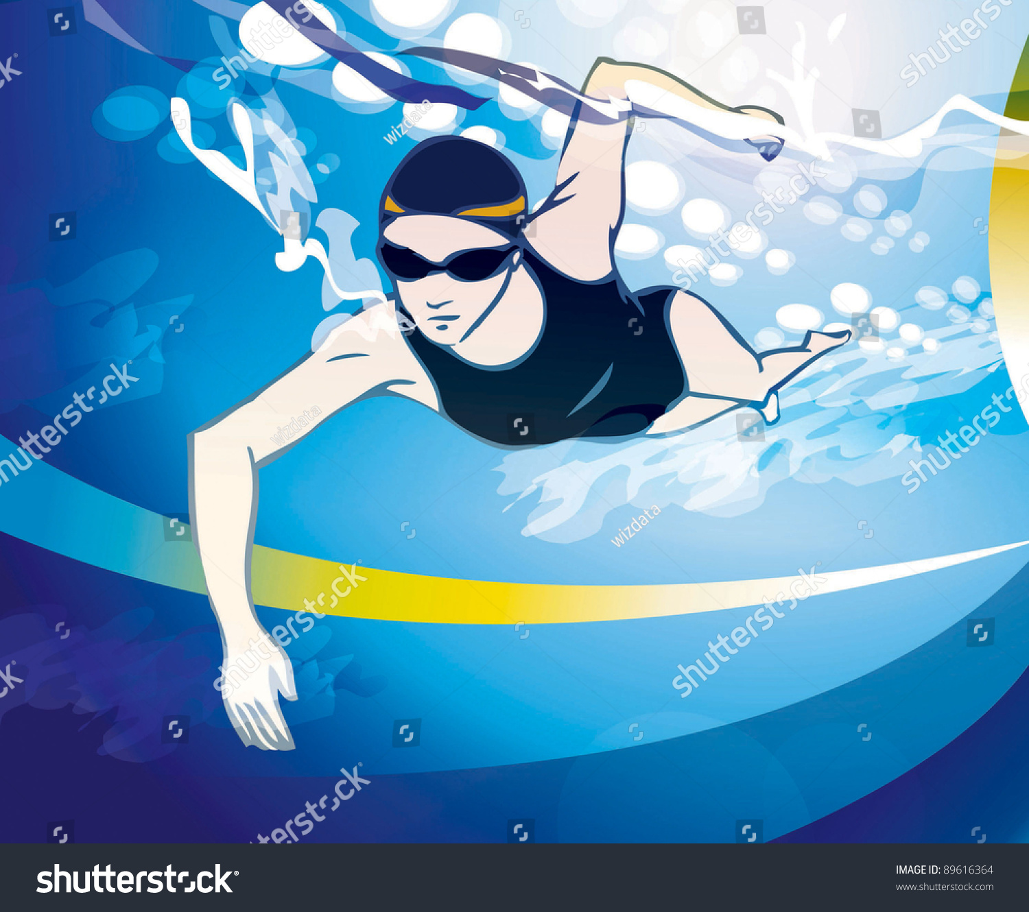 Спортивное плавание рисунок
