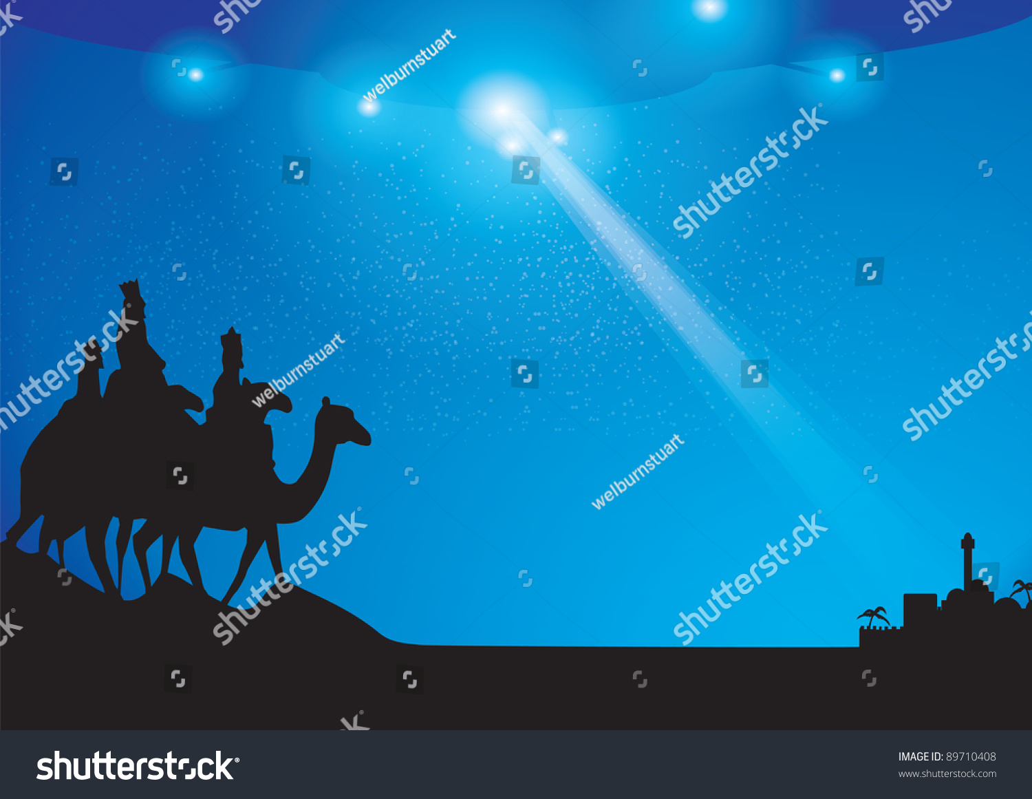 Mothership Over Bethlehem Stock Vector (Royalty Free) 89710408 ...