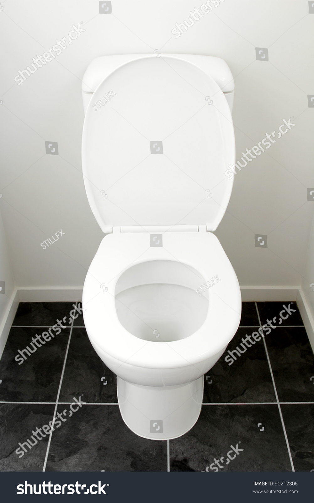 Closeup Toilet Lid Open Stock Photo 90212806 | Shutterstock