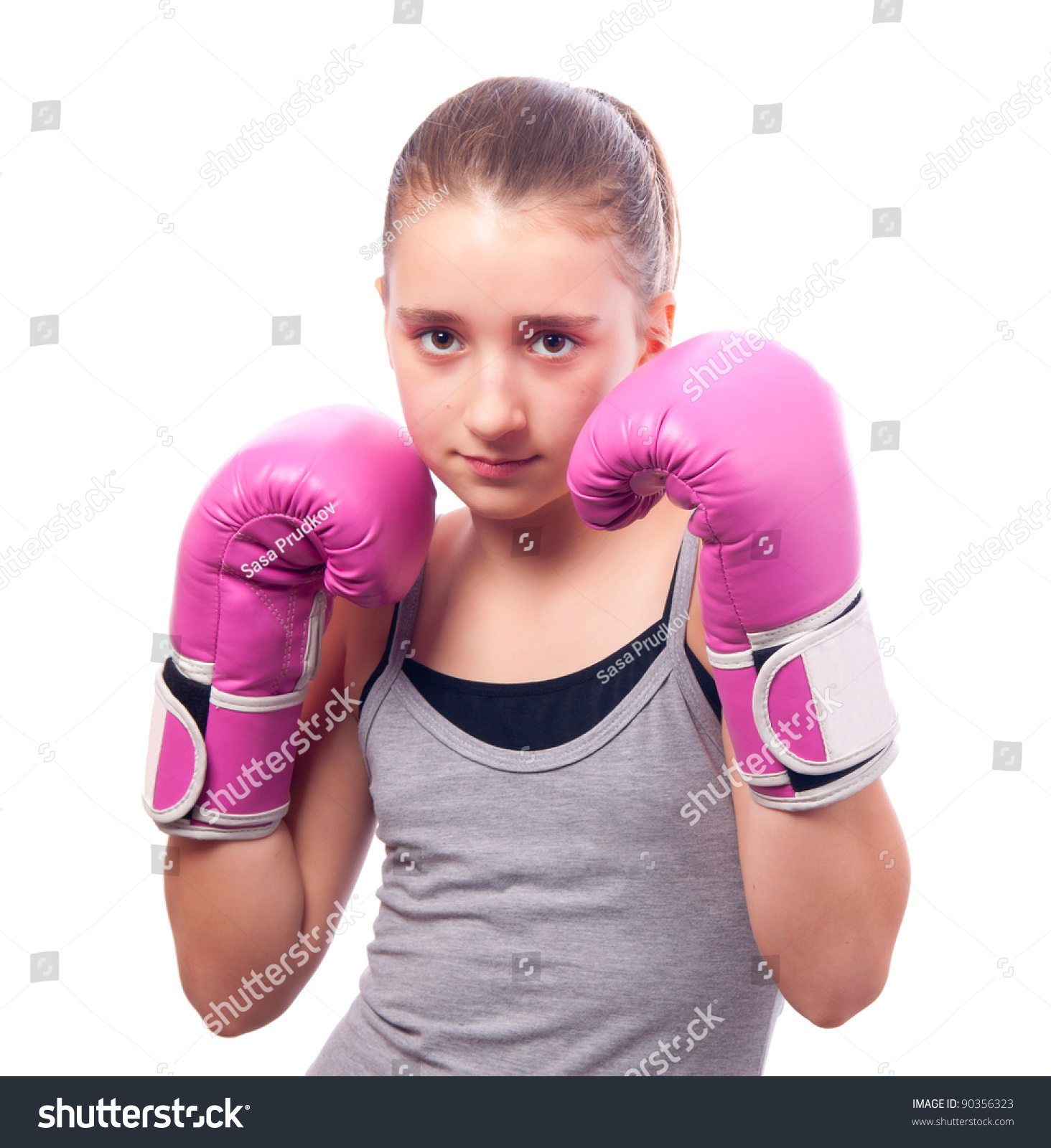 ladies pink boxing gloves